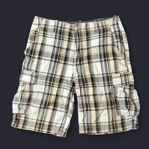 Arizona Y2K Early 2000s plaid baggy cargo shorts